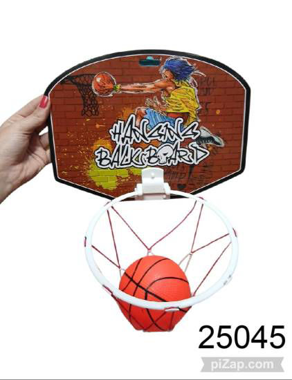 Imagen de ARO DE BASQUET CHICO CON TABLERO Y PELOTA 3.26